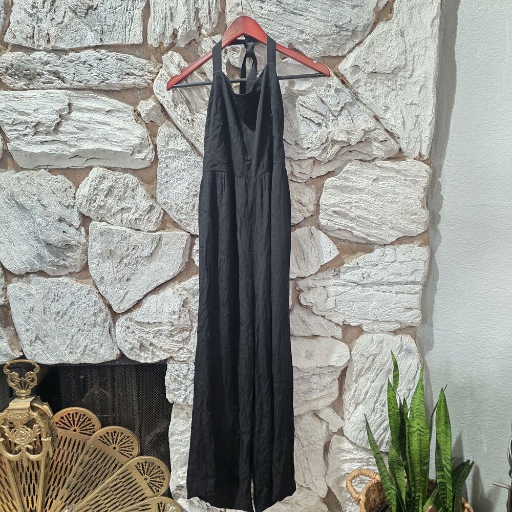 Madewell Jumpsuit Wide Leg Black Women's Size 10
